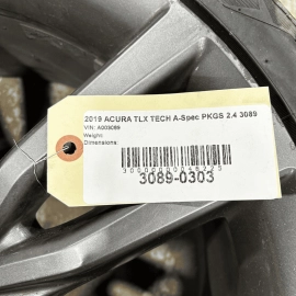Acura TLX 2018-2020 Wheel Alloy Rim W/TPMS 19Х8J & Tire 245/40/R19 Gray OEM 1PCS