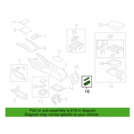 Rear Centre Console Switch Trim Audi A6 2012-2018 / Quattro 2012-2018 OEM