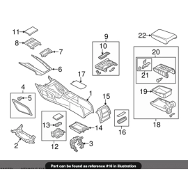 Rear Centre Console Switch Trim Audi A6 2012-2018 / Quattro 2012-2018 OEM