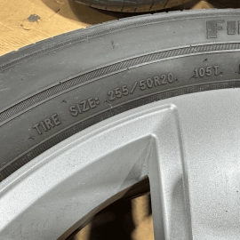 2021 Volkswagen Atlas SEL Wheel Rims 255/50R20 Five Double Spoke Silver OEM 3PCS