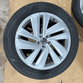 2021-2022 Volkswagen Atlas SEL Wheel Rim 255/50R20 Five Double Spoke Silver OEM