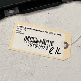 VOLKSWAGEN ATLAS 2018-2024 REAR DRIVER DOOR WINDOW B PILLAR APPLIQUE MOLDING OEM