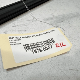 VOLKSWAGEN ATLAS 2018-2024 REAR DRIVER DOOR WINDOW INNER WEATHERSTRIP SEAL OEM