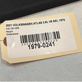 VOLKSWAGEN ATLAS 2018-2024 FRONT PASSENGER SIDE A PILLAR MIDDLE COVER TRIM OEM VOLKSWAGEN ATLAS 2018-2024 FRONT PASSENGER SIDE A PILLAR MIDDLE COVER TRIM OEM