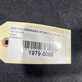 2021 VOLKSWAGEN ATLAS REAR WHOLE FLOOR CARPET MAT LINER COVER OEM