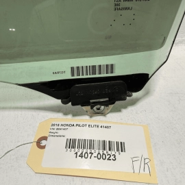 HONDA PILOT FRONT RIGHT PASSENGER SIDE DOOR WINDOW GLASS 2016-2021 OEM