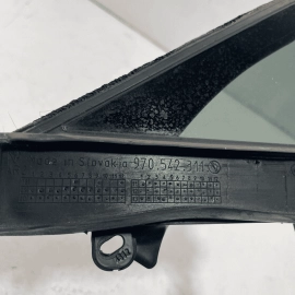 PORSCHE PANAMERA FRONT LEFT DRIVER DOOR QUARTER WINDOW GLASS 2010-2016 OEM