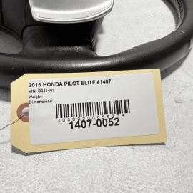 HONDA PILOT ELITE STEERING WHEEL BLACK LEATHER W/ SHIFTER 2016-2017 OEM