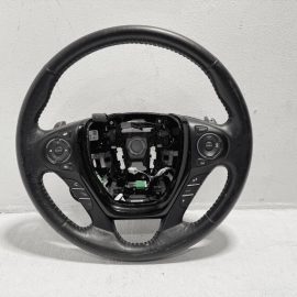 HONDA PILOT ELITE STEERING WHEEL BLACK LEATHER W/ SHIFTER 2016-2017 OEM