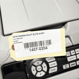 2016-2018 Honda Pilot Rear Roof Overhead Display Entertainment Monitor OEM