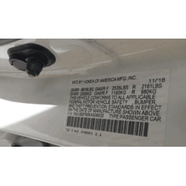 ACURA TLX Front Passenger Side Door Wiring Harness Subcord Sub Wire OEM 2018-20