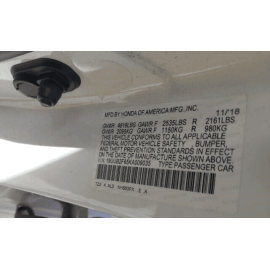 ACURA TLX REAR LEFT DRIVER SIDE DOOR WINDOW BELT MOLDING OEM 2018 - 2020