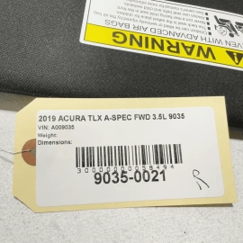 ACURA TLX 2018-2020 A-SPEC RIGHT PASSENGER SIDE SUNVISOR SUN VISOR OEM BLACK