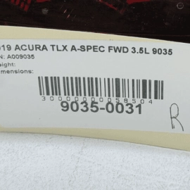 ACURA TLX 2018-2020 A-SPEC REAR PASSENGER SIDE INNER TAILLIGHT LIGHT LAMP OEM