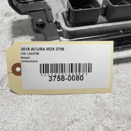 2018 ACURA MDX 3.5L FWD ENGINE MOTOR COMPUTER BRAIN CONTROL MODULE ECU ECM UNIT 2018 ACURA MDX 3.5L FWD ENGINE MOTOR COMPUTER BRAIN CONTROL MODULE ECU ECM UNIT