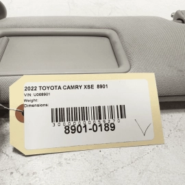 Front Windshield Driver Left Side Sun Visor Sunvisor Toyota Camry 2018-2024 OEM