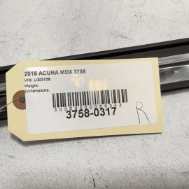 2014-2020 ACURA MDX UPPER ROOF DRIP MOLDING BLACK RIGHT PASSENGER SIDE OEM