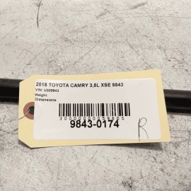 2018-2020 Toyota Camry Front Right Passenger Side Hood 	Lift Cylinder Supp. OEM