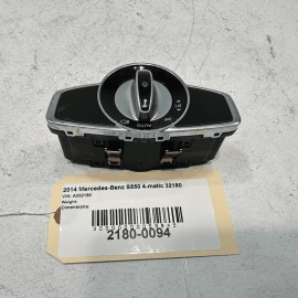 2014-2015 MERCEDES S550 S63 S600 W222 DASHBOARD HEADLIGHT CONTROL SWITCH OEM