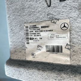 2014 - 2017 MERCEDES S550 W222 REAR INTERIOR FLOOR CARPET COVER LINER MAT OEM