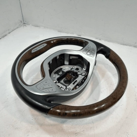 Steering Wheel Wood w/ Paddle Shifters Gray Mercedes W222 S550 2014-2017 OEM