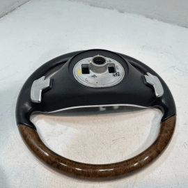 Steering Wheel Wood w/ Paddle Shifters Gray Mercedes W222 S550 2014-2017 OEM