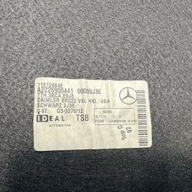 2014 - 2017 MERCEDES S550 W222 REAR TRUNK LID INTERIOR TRIM COVER PANEL OEM 2014 - 2017 MERCEDES S550 W222 REAR TRUNK LID INTERIOR TRIM COVER PANEL OEM