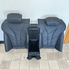 Rear Upper Back Seat Cushion & Headrest Black Mercedes W222 S550 2014-2017 OEM