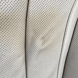 Rear Upper Back Seat Cushion & Headrest Black Mercedes W222 S550 2014-2017 OEM