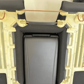 Rear Upper Back Seat Cushion & Headrest Black Mercedes W222 S550 2014-2017 OEM