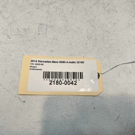 2014 MERCEDES W222 S550 REAR TRUNK CARPET FLOOR COVER MAT OEM