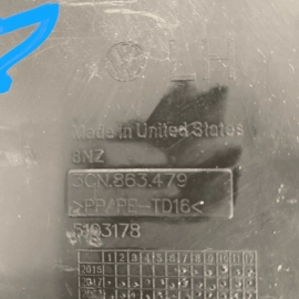 GENUINE 18-21 VW ATLAS TRUNK LEFT SIDE INSERT COVER TRIM PANEL OEM 3CN86347