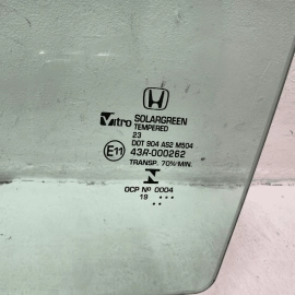2018-2024 Honda Accord Rear Left Driver Door Glass OEM