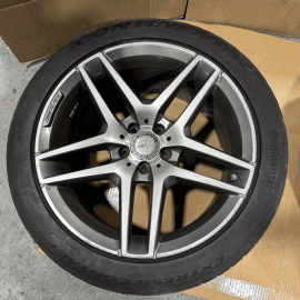 2014-2017 MERCEDES W222 S550 AMG Rear Wheel Rim 19x9.5 & Tire 275/40/R19 OEM