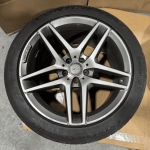 2014-2017 MERCEDES W222 S550 AMG Rear Wheel Rim 19x9.5 & Tire 275/40/R19 OEM