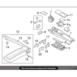 2010 - 2016 PORSCHE PANAMERA CENTER CONSOLE END COVER TRIM PANEL WOOD OEM