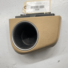 2010 - 2016 PORSCHE PANAMERA - FRONT CENTER CONSOLE CUP HOLDER LEATHER BEIGE OEM
