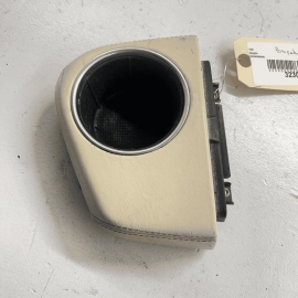 2010 - 2016 PORSCHE PANAMERA - FRONT CENTER CONSOLE CUP HOLDER LEATHER BEIGE OEM