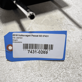 VOLKSWAGEN PASSAT 2016-2019 REAR SEAT DRIVER SIDE HEAD REST HEADREST OEM