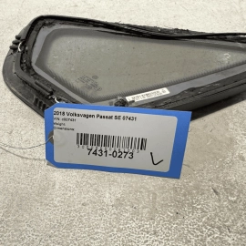 VOLKSWAGEN PASSAT 2016 - 2019 REAR LEFT DRIVER SIDE QUARTER WINDOW GLASS OEM
