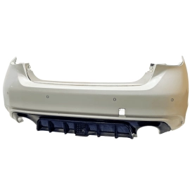 18-23 Infiniti Q50 Red Sport Rear Bumper Assembly W/ Park Sensor *QAB* OEM White