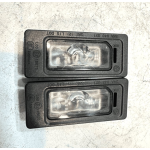 17-18 VOLKSWAGEN PASSAT SE REAR LEFT / RIGHT LICENSE PLATE LIGHT LAMP OEM 2PCS