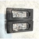 17-18 VOLKSWAGEN PASSAT SE REAR LEFT / RIGHT LICENSE PLATE LIGHT LAMP OEM 2PCS