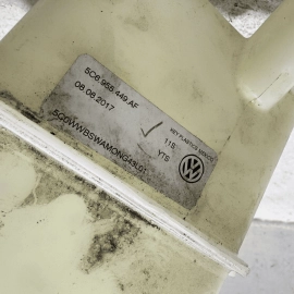 2012-2022 VOLKSWAGEN PASSAT FRONT WINDSHIELD WASHER FLUID RESERVOIR BOTTLE OEM