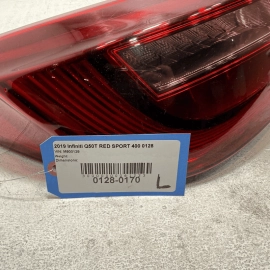 2019 INFINITI Q50 REAR LEFT DRIVER SIDE OUTER TAILLIGHT LIGHT LAMP OEM