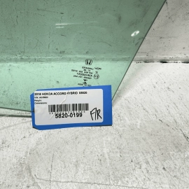 2018-2024 HONDA ACCORD DOOR WINDOW GLASS FRONT RIGHT PASSENGER SIDE OEM