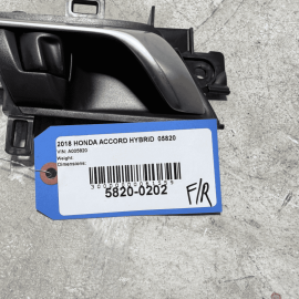 HONDA ACCORD 2018-2022 DOOR INTERIOR PULL HANDLE FRONT RIGHT PASSENGER SIDE OEM