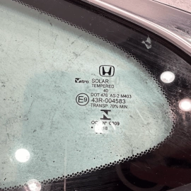 HONDA ACCORD REAR LEFT DRIVER SIDE QUARTER WINDOW GLASS 2018-2020 OEM