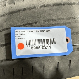 2016-2018 Honda Pilot Wheel Rim w/Tires R20x8J 245/50 1Pcs OEM