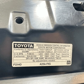 2018-2024 Toyota Camry Hood Bonnet Shell Cover Panel *221* Blue OEM